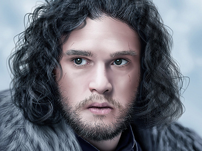 Ilustración de Jon Snow by Daniel on Dribbble