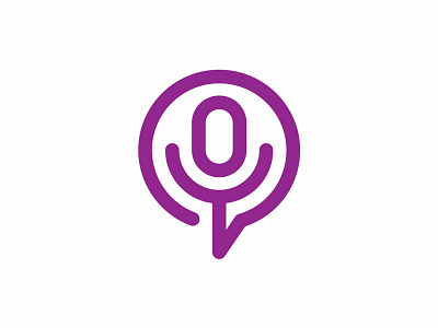 Irasema Blanco - Símbolo bubble communications courses feminine mass media microphone purple