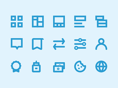 Icon set abstract icon icon set iconography icons outline set ui