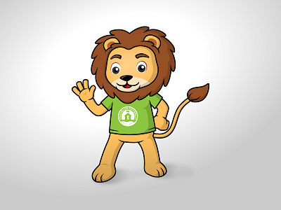 Streamlion cartoon character lion mascot mascot character streamline vector