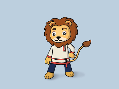 Streamlion: Russia character character design illustration lion mascot mascot character mascot design rusia streamline streamlion traditional costume
