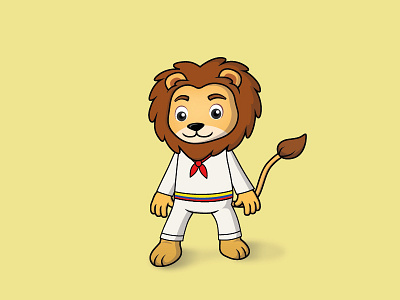 Streamlion: Colombia character character design colombia illustration lion mascot mascot character mascot design streamline streamlion traditional costume