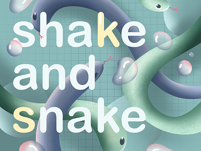 Shake&Snake branding app branding design illustration web