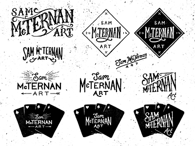 Sam McTernan Art Logo art hand drawn hand lettering illustration ink logo type typography