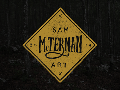 Sam McTernan Art Logo - Rejected Concept art hand drawn hand lettering illustration ink logo type typography
