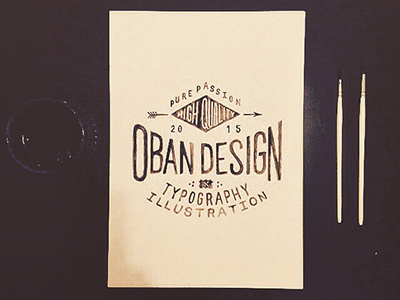 New Logo Design concept hand drawn hand lettering illustration logo paint personal type typography