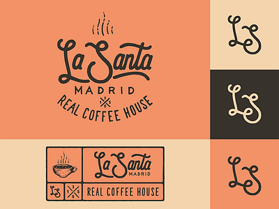 Coffee House Logo Final coffee hand drawn illustration lettering logo typography vintage