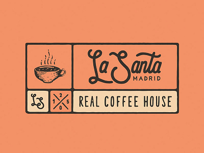 Coffee House Logo 2 coffee illustration lettering line logo typography