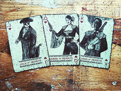 Disparos - Playing cards hearts