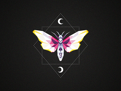 Low Poly Moth - Carpe Noctem Deck