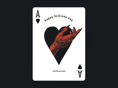 Happy Hellions Day Card cards devil gambling hand hell hellions illustration ipad pro magic photography playing cards valentines day