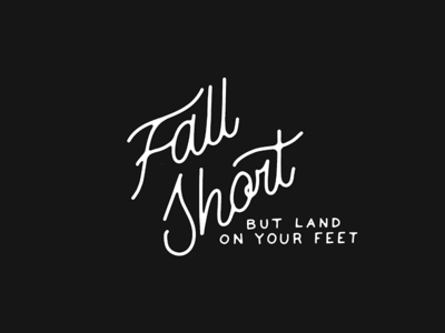 Fall Short hand drawn hand lettering illustration ink type typography