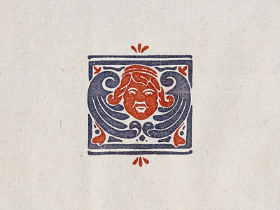 Little Angel bold cherub crest distressed illustration ink logo mythical retro sprite stamp vector vintage