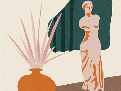 Desktop Venus aphrodite bold greek hand drawn illustration retro vector venus vintage