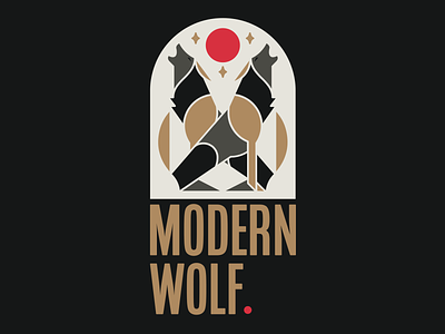 Modern Wolf Logo bold brand design branding design icon illustration logo logodesign modern typography vector wolf