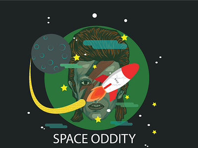 SPACE ODDITY animation david bowie illustration illustrator art space oddity