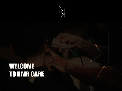 Barber Website barber dark design hair haircut landing page page ui ux web website