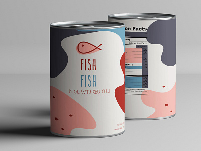 Case of fish brand brand identity branding can colors design fish flat design flat illustration illustration logo package packaging packaging design sea food tuna vector