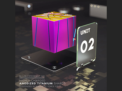 Anodized Titanium Shards 3d 3d animation abstract cinema 4d cinema4d high tech loop octane render sci fi