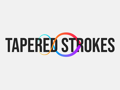 Tapered Strokes 2d after effect animation design flat loop