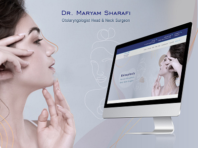 Site banner design for rhinoplasty surgeon design illustration illustrator photoshop web design