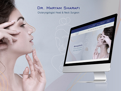 Site banner design for rhinoplasty surgeon