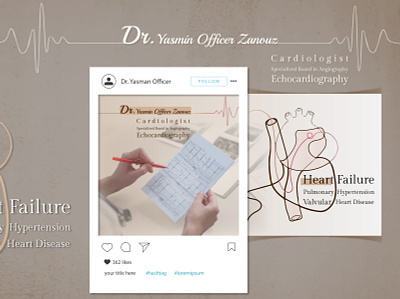 Cardiologist poster design branding design illustration illustrator logo photoshop ui ux vector web design
