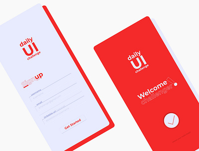 #DailyUI [6] Sign Up app branding dailyui design master minimal ui uidesign ux website