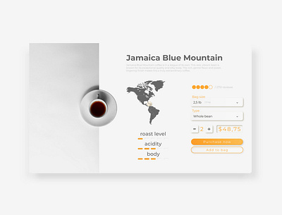 #DailyUI [14] E-Commerce coffee colors commerce daily dailyui design master minimal ui uidesign ux web