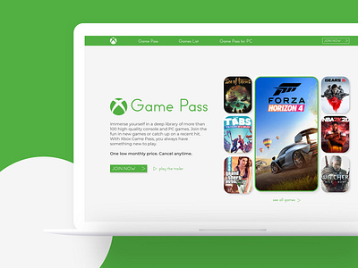 #DailyUI [21] Xbox Game Pass subscription