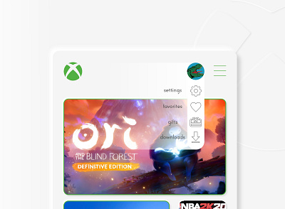 #DailyUI [22] Dropdown Xbox app console daily dailyui design minimal ui uidesign ux website xbox