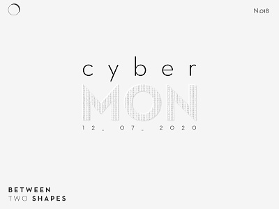 [018] Cyber Monday black black white branding cyber daily dailyui design icon logo logos minimal minimalist monday vector