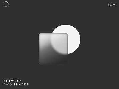 [019] GlassMorphism black daily glass icon logo minimal morphism white