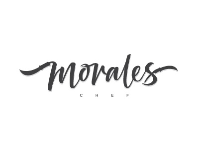 MORALES CHEF LOGO chef handlettering lettering logo morales