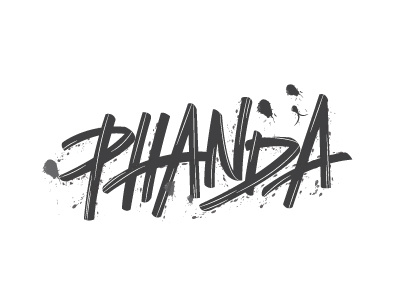 PHANDA CLOTHING LOGO clothing handlettering lettering logo phanda