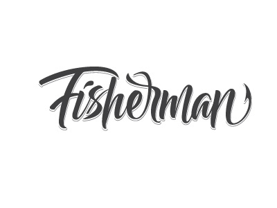FISHERMAN LOGO fisherman handlettering lettering logo