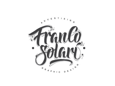 FRANCO SOLARI LOGO graphic design handlettering lettering logo