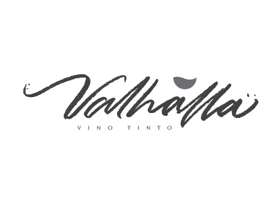 VALHALLA VINO LOGO handlettering lettering logo vino