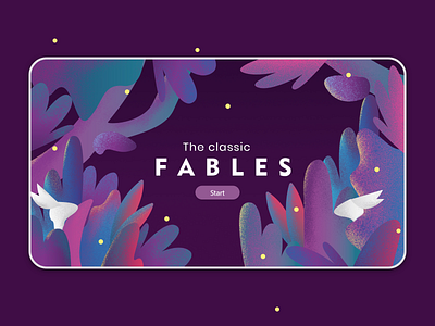 Fables site Concept Design dailyui design illustration interface iudesign ui uidesigner userinterface ux uxdesigner