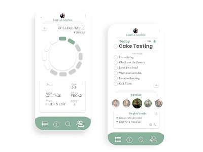 Wedding Planner App app design interface iudesign ui uidesigner userinterface ux uxdesign uxdesigner
