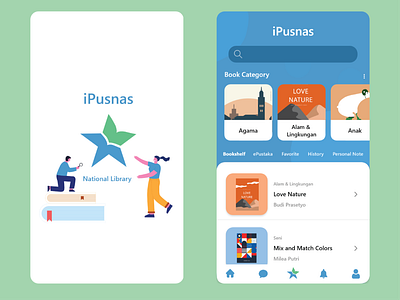 Redesign Mobile App - iPusnas app mobile redesign ui uiux