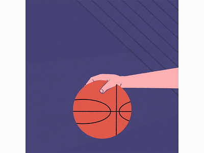 Basketball 2d 2d character 2danimation animation ball basket flat gif hand motion motiongraphics nba rigging