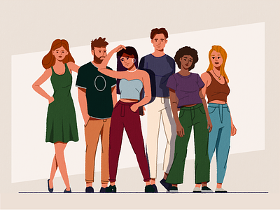 Team 2d business character colleague concept corporate flat friendship illustration lifestyle people standing student success teamwork together vector