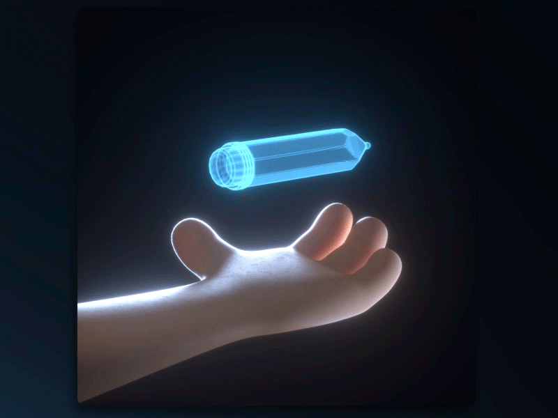 ✏️ Hologram 3d 3d animation animation artist c4d future futuristic hand holo hologram illustrator loop meta metaverse motion graphics pencil