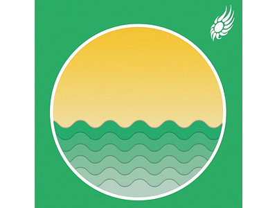 Green Wave 2019 design illustration