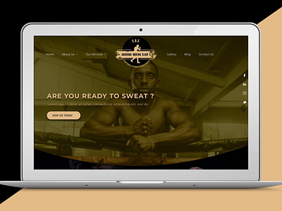 Saksham boxing club branding logo ui ux