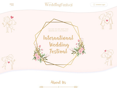 Wedding Website Ui Design event branding wedding wedding planner