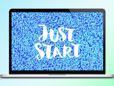 Just Start designer freewallpaper graphic design illustration photoshop wallpaper