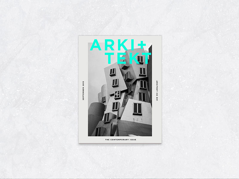 Arkitekt Magazine contemporary photoshop indesign magazine layout design