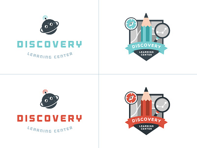 Discovery Learning Center branding design discovery graphic design identity learning logo logo design school space vector